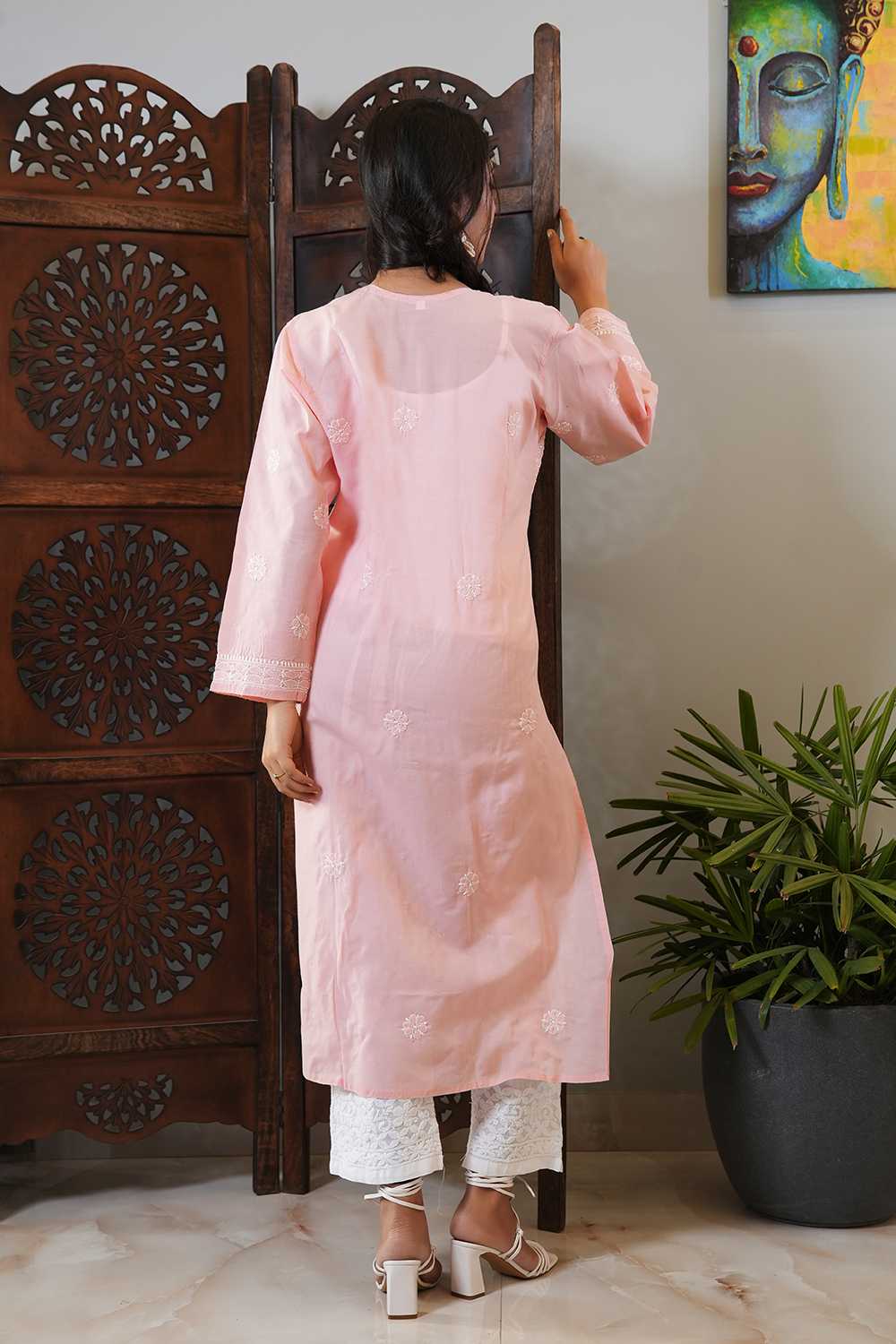 Peach Blossom Kurti